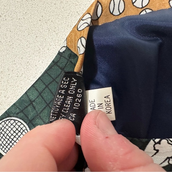 Snoopy peanuts Charlie Brown tennis vintage 1958 tie made in Korea - Picture 3 of 11